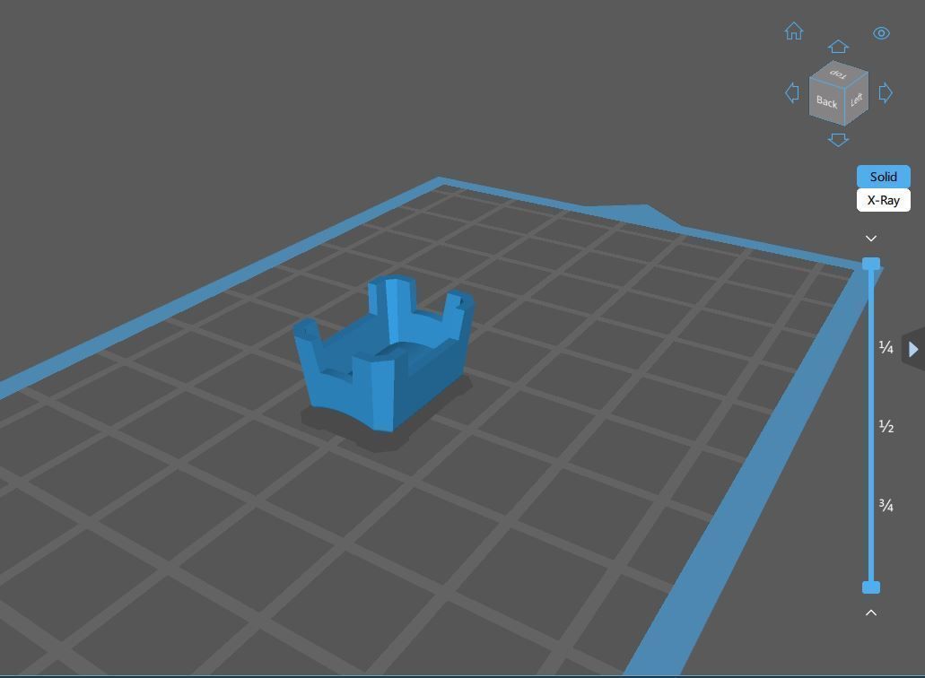Stone Setting Emerald Cut Goldsmith semi-finished 3D print model_1