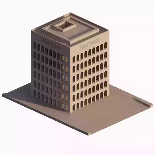  Palazzo della Civilta Italiana 3D model