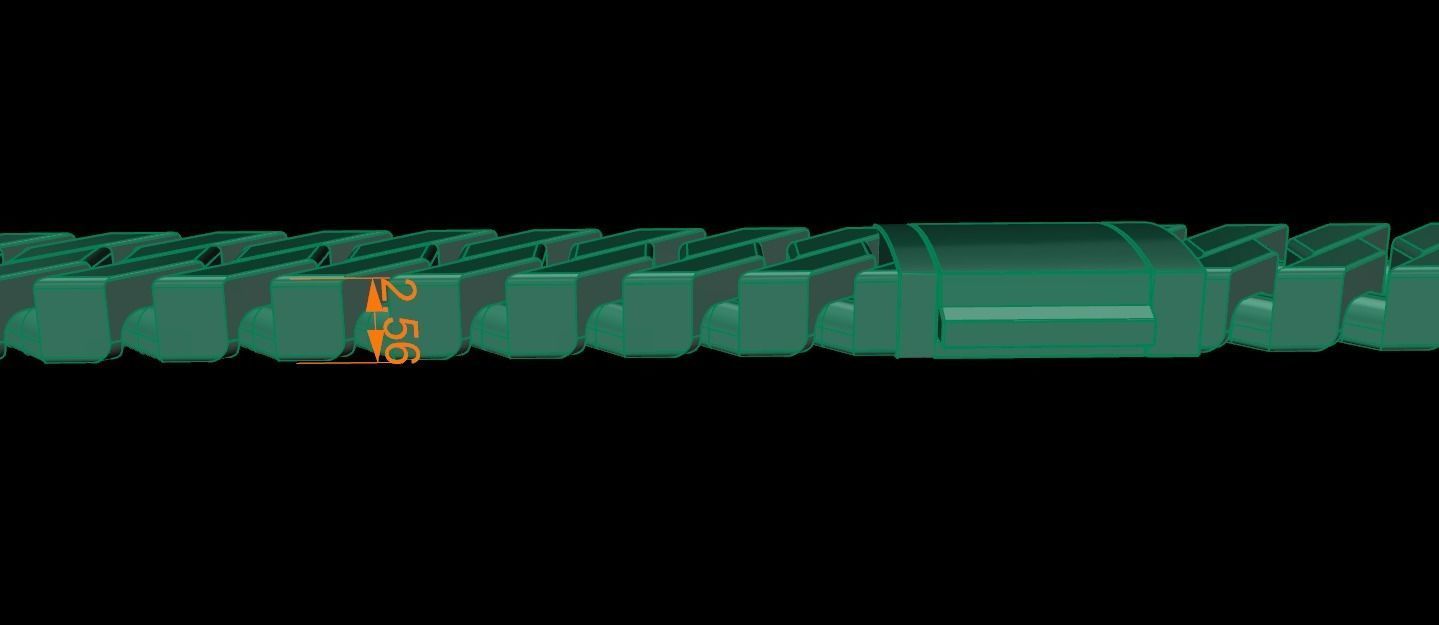 Cuban Chain Link Box Style 6MM WIDTH 3D print model_12