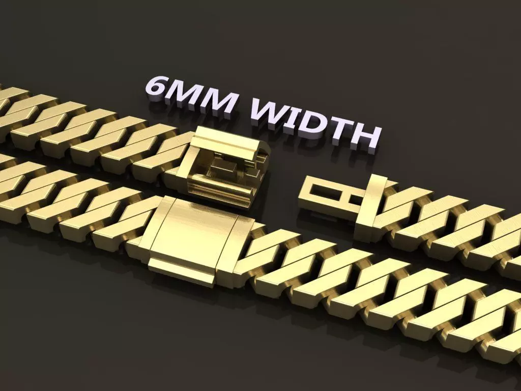 Cuban Chain Link Box Style 6MM WIDTH 3D print model_0