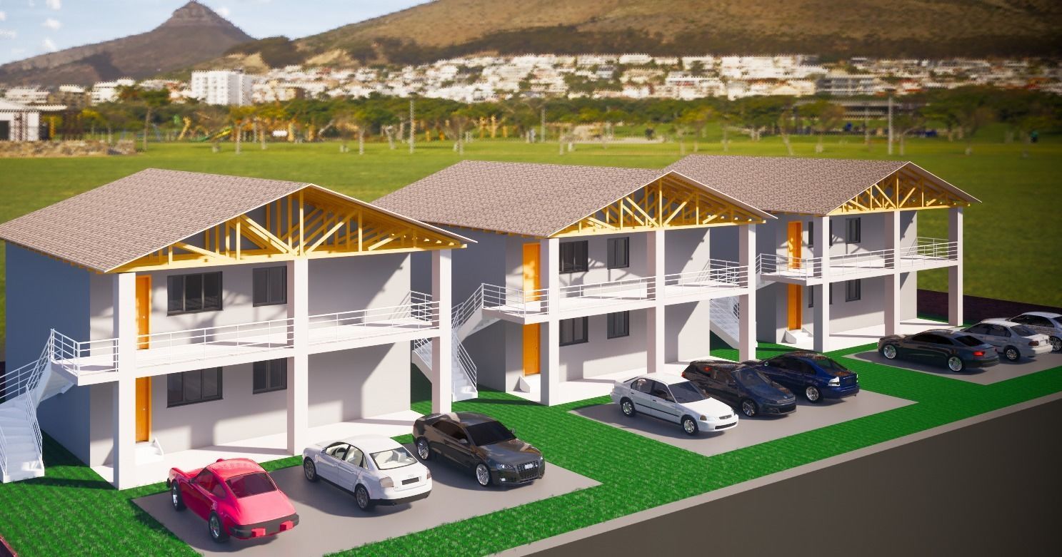 Complete American style residential estate  3D model_2