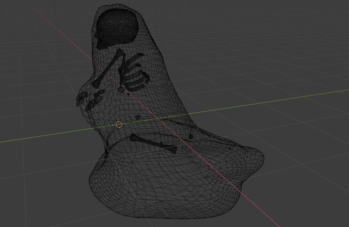 yellow slug 3D model_9