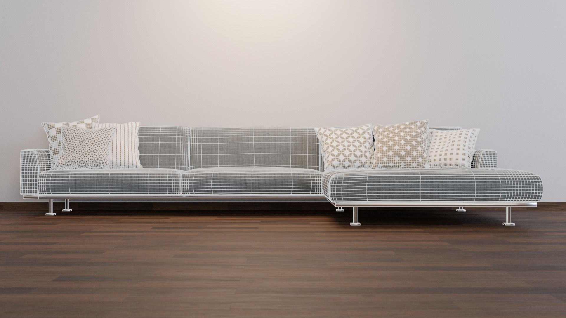 Designer Couch 1 3D model_2