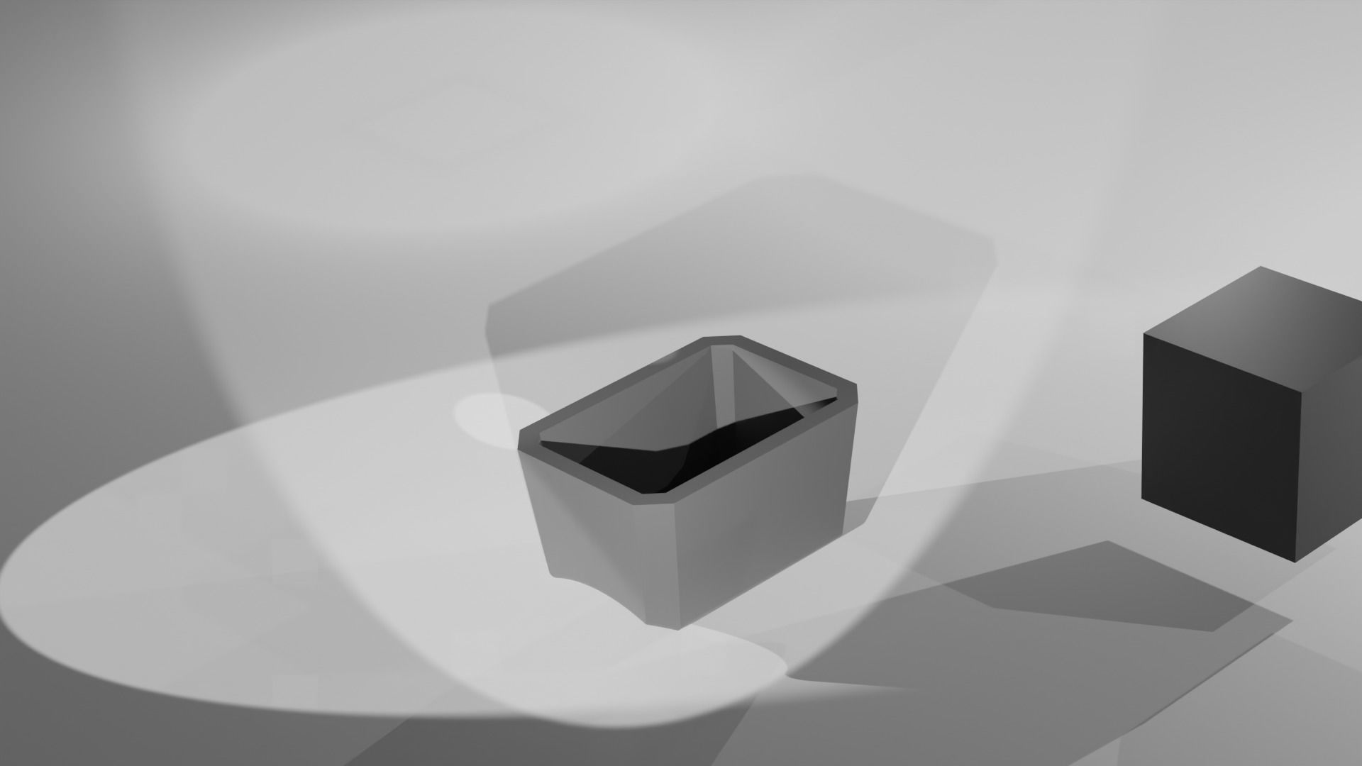 Ready-made Stone Setting Emerald Cut Goldsmith semi-finished 3D print model_3