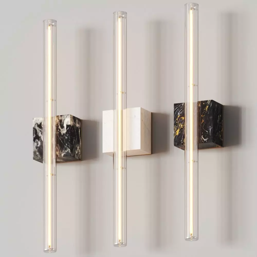 Kaia New Marble Wall Lamp 3D model_0