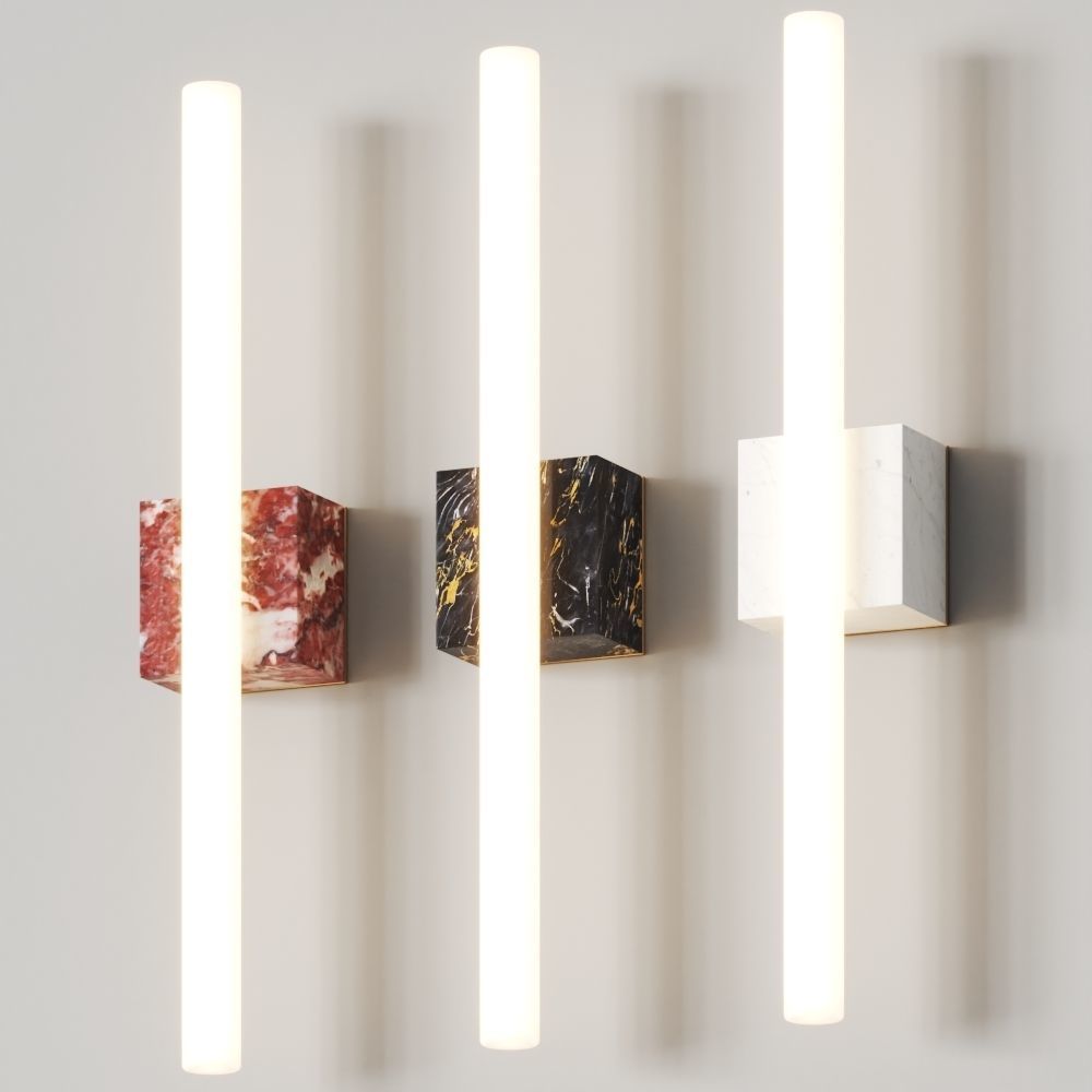 Kaia New Marble Wall Lamp 3D model_1