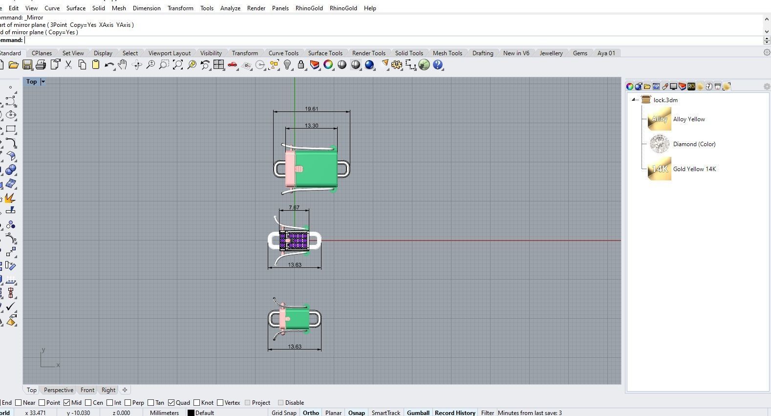 Open Box Clasp 3D print model_9