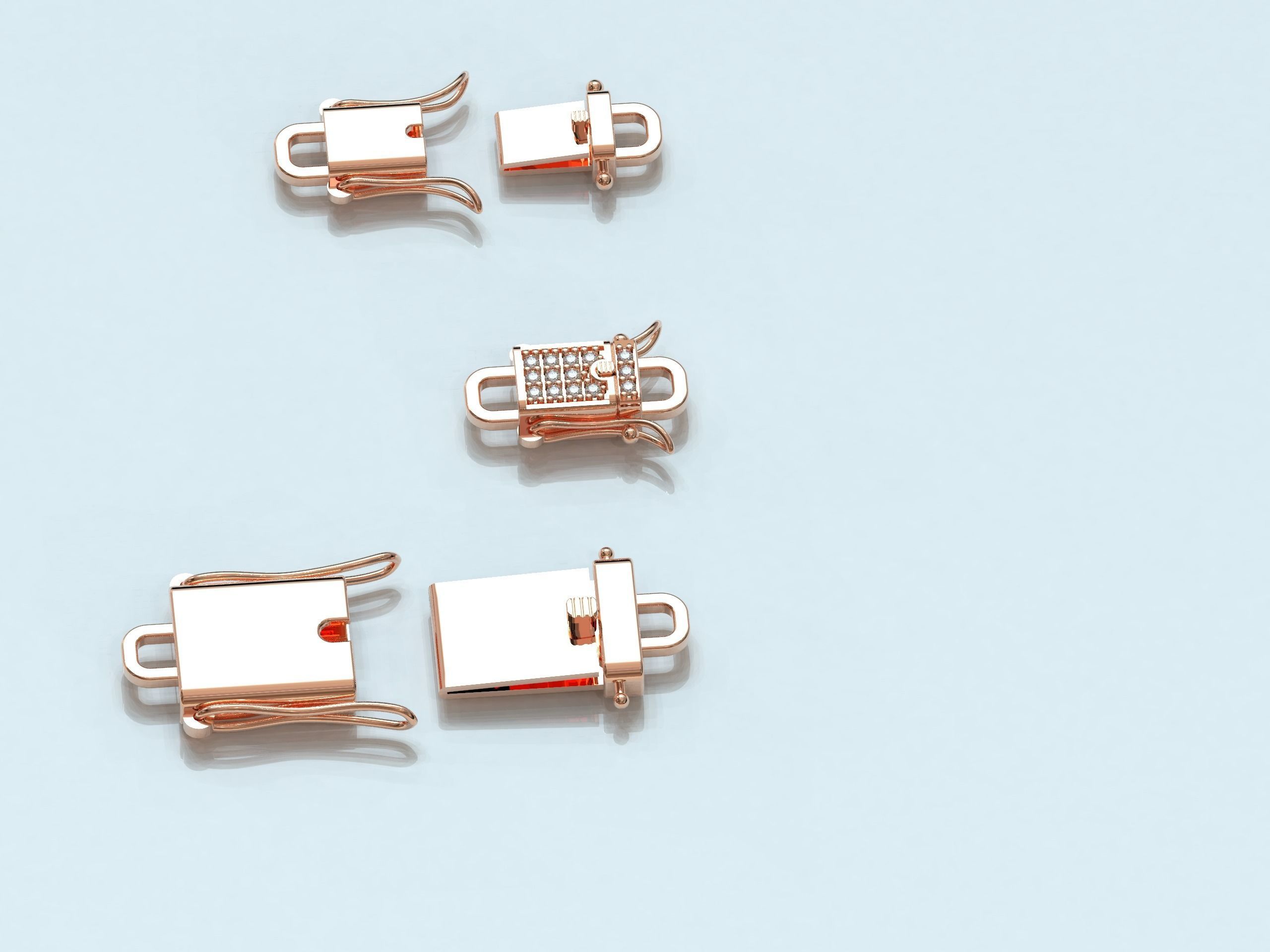 Open Box Clasp 3D print model_1