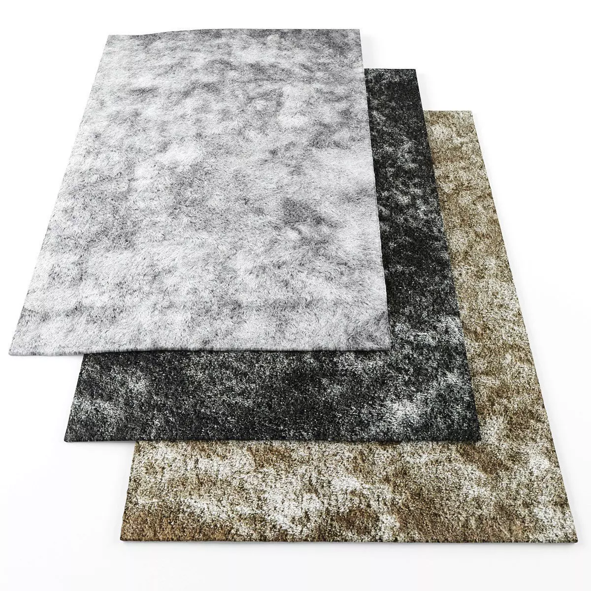 Rugs-1097 three rugs Low-poly 3D model_0