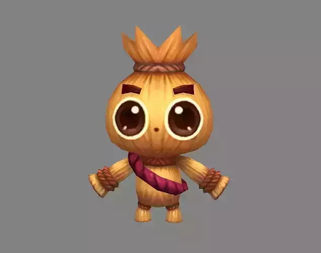 Cartoon Scarecrow - Dummy - straw man