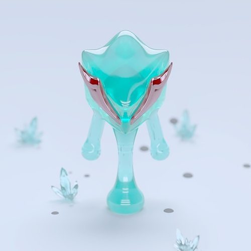 glass golem 3D print model