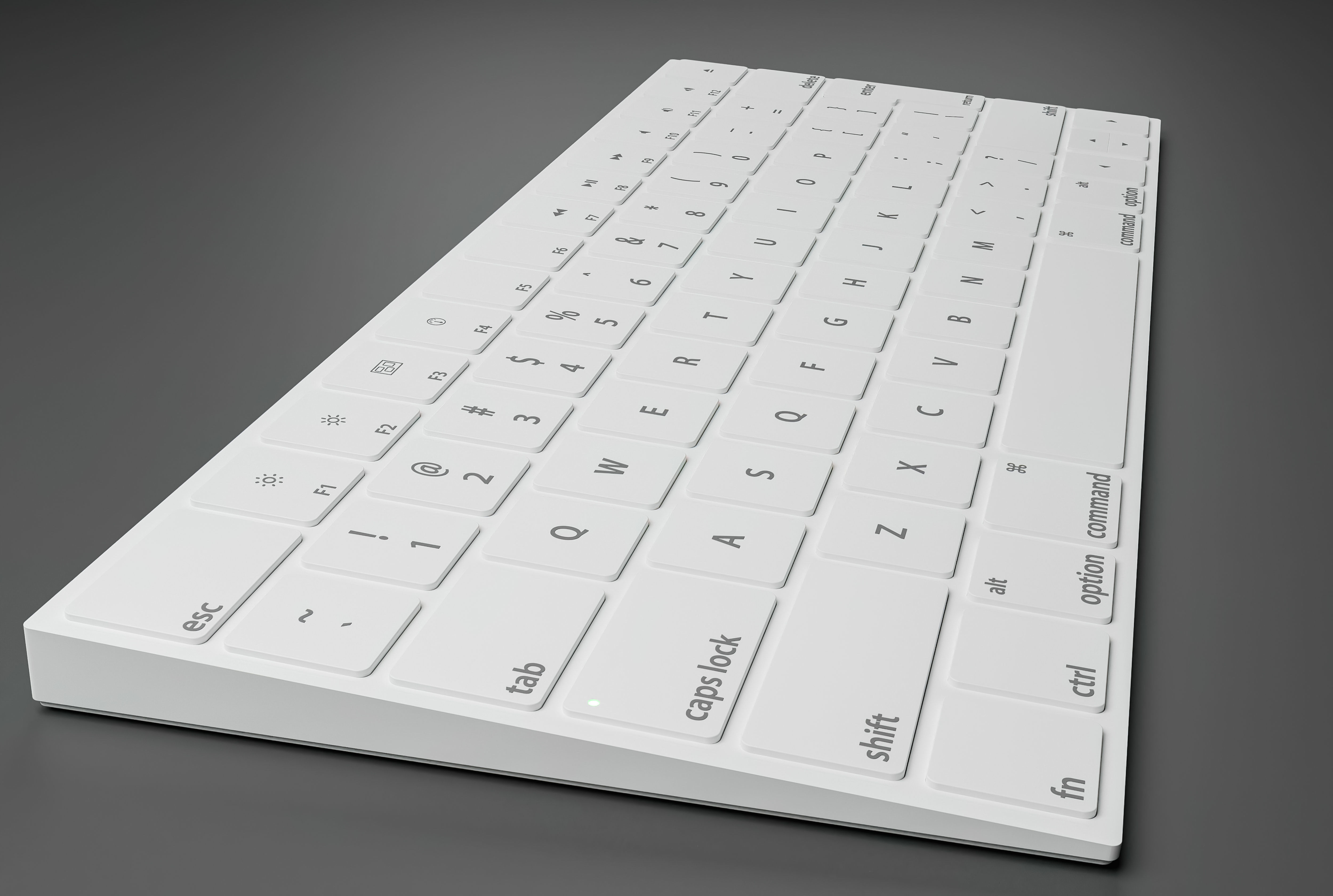 Simple wireless Keyboard 3D model 3D model_2