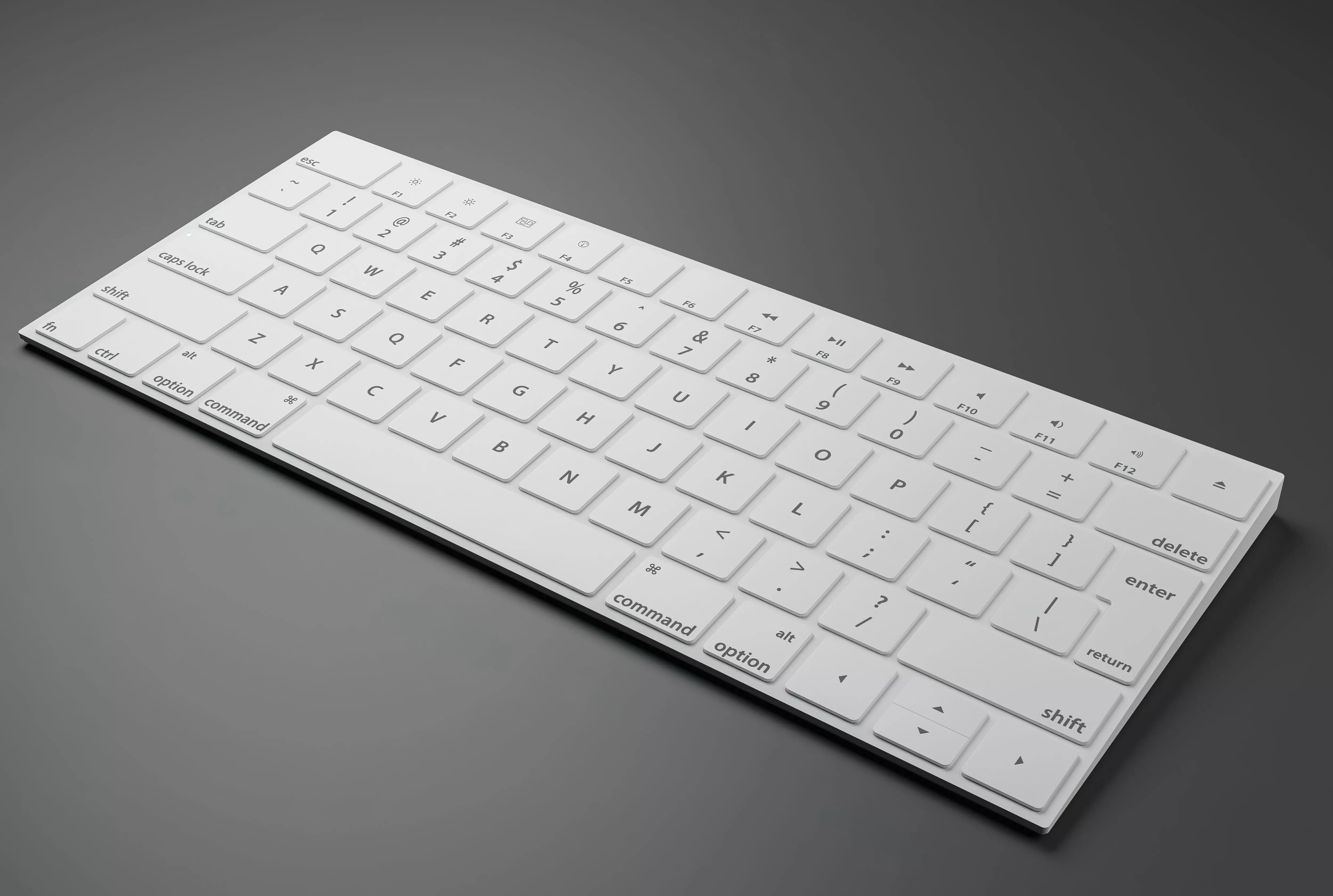 Simple wireless Keyboard 3D model 3D model_0