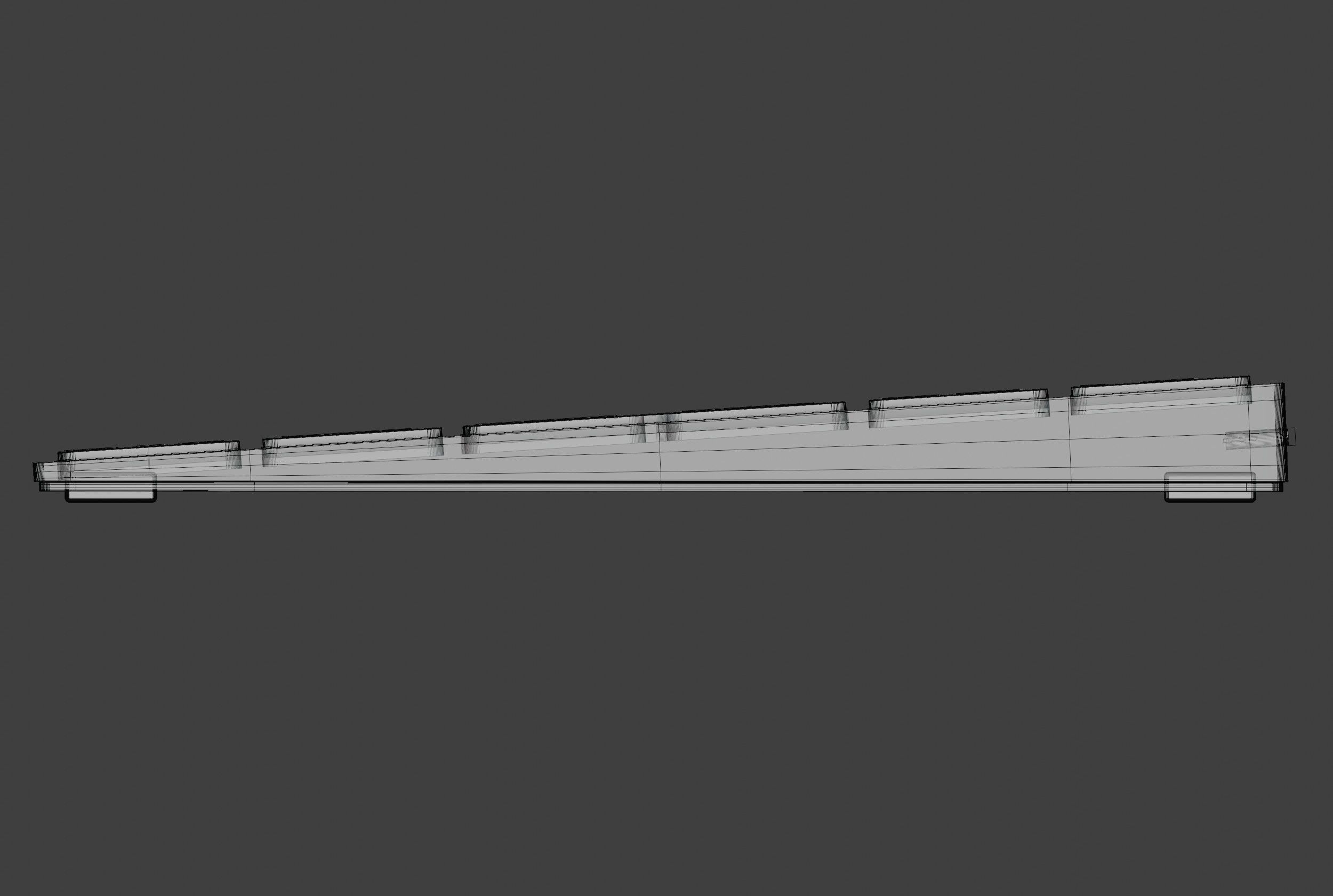 Simple wireless Keyboard 3D model 3D model_9