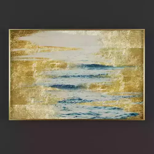 Pictures164 gold and abstract painting