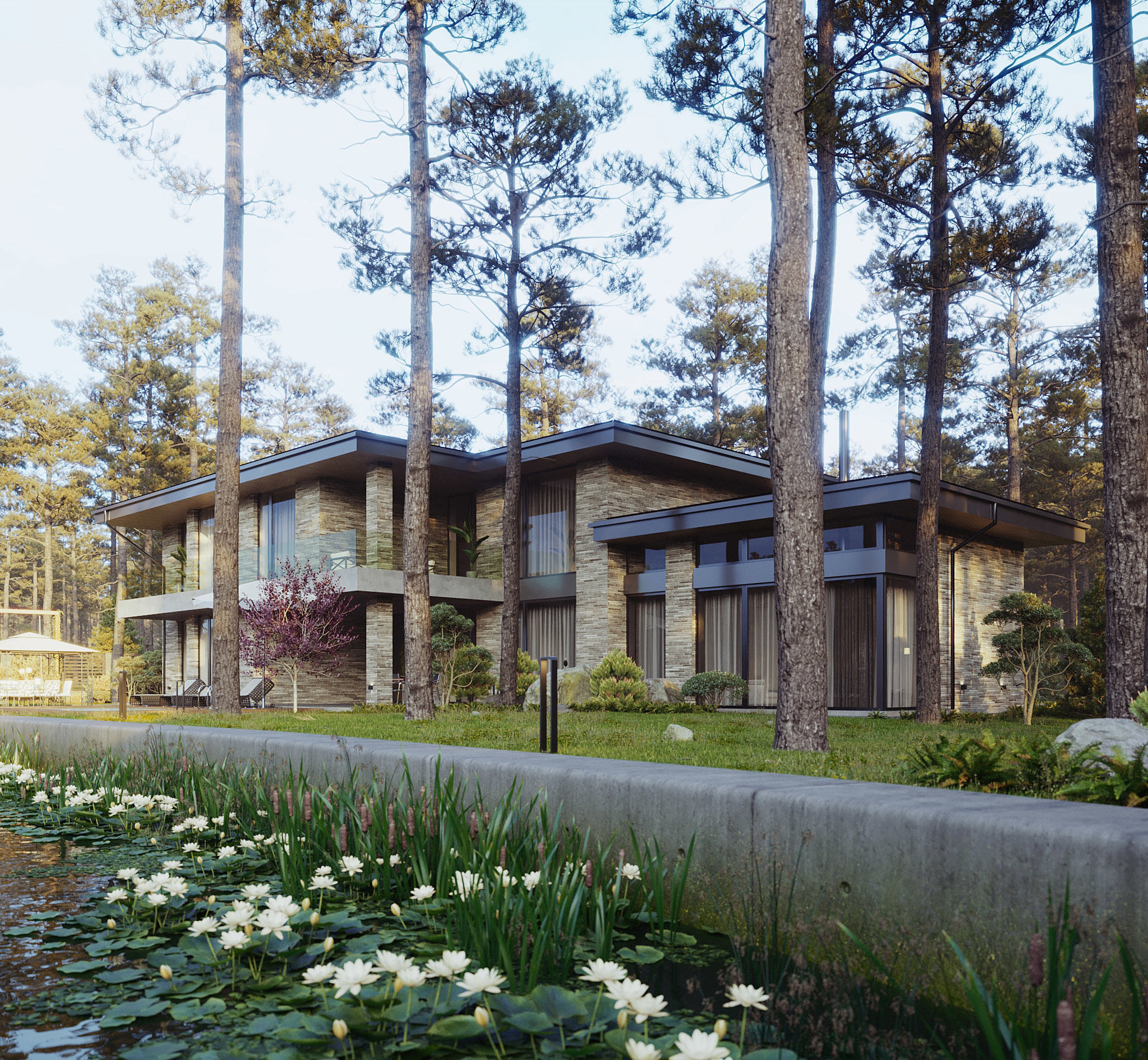 Build022 modern house 3D model_2