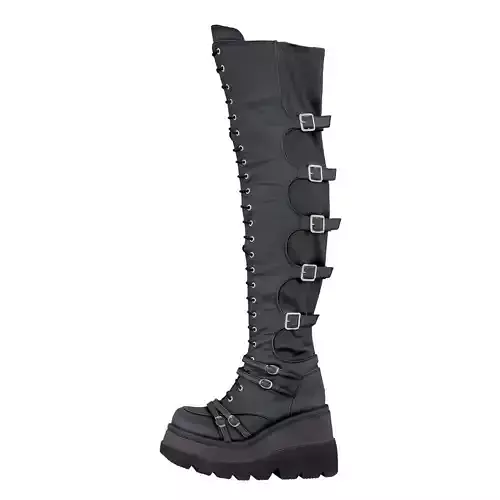 Leather Boots 3D model