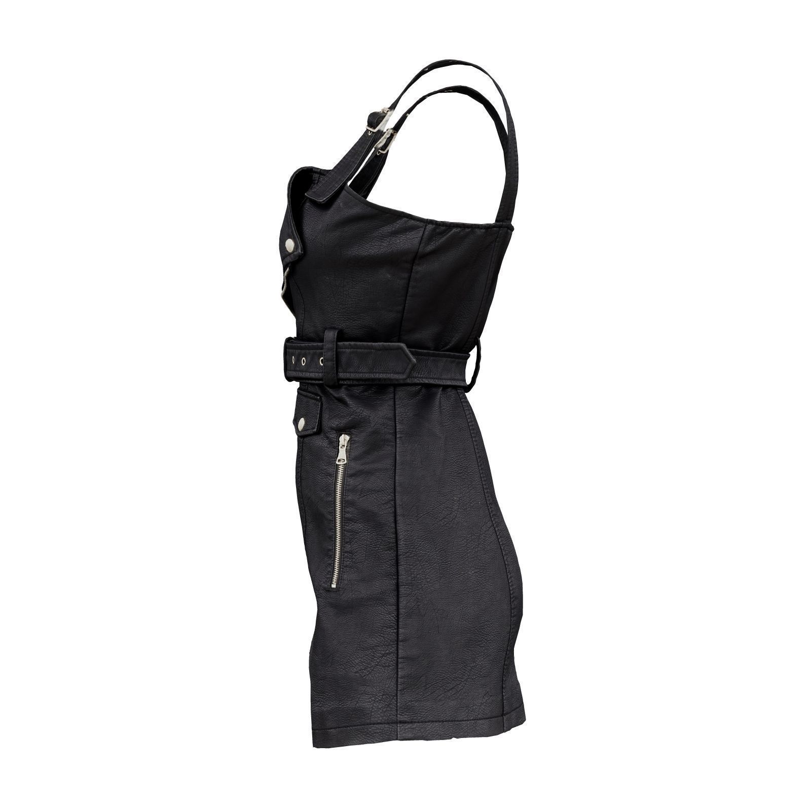 Cute Leather Dress 3D model_4