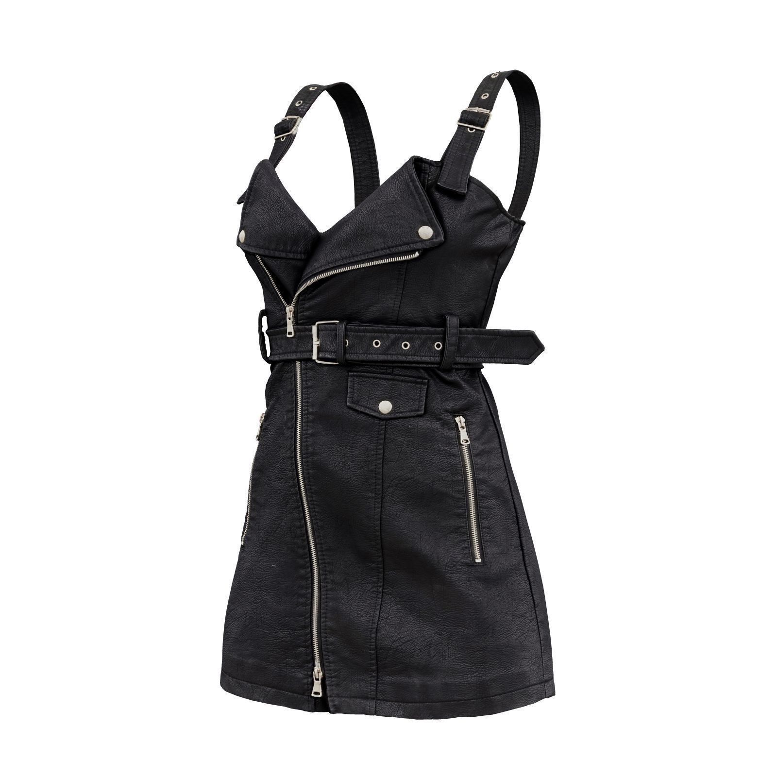 Cute Leather Dress 3D model_0