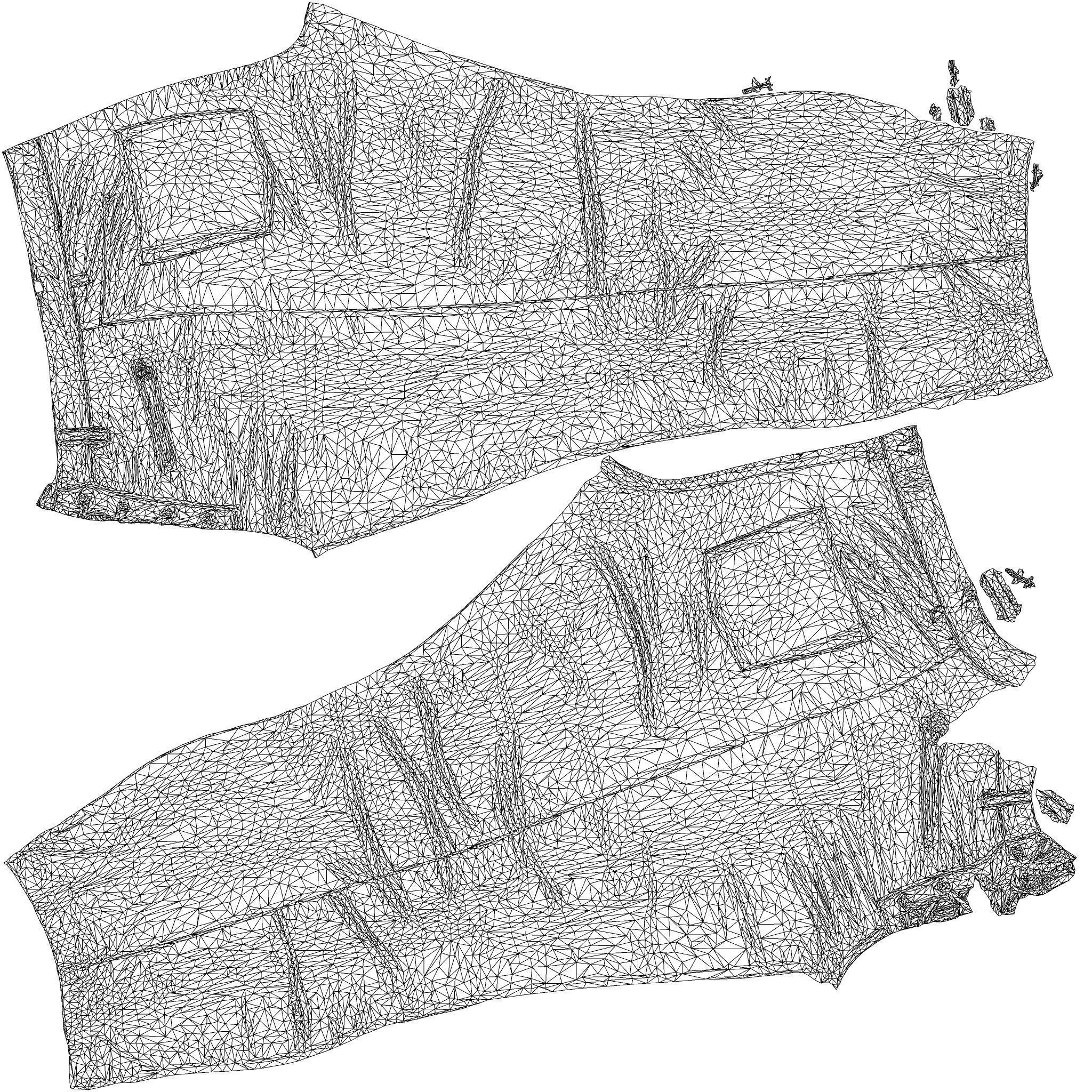 Crotch Laced Leather Pants 3D model_10