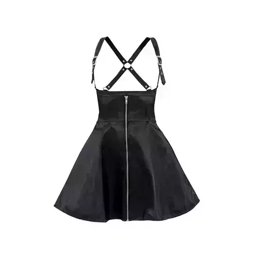 Crossed Back Fetish Dress 3D model