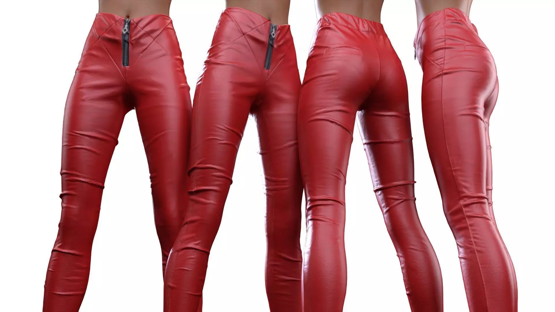 Cross Stitched Leggings 3D model_0