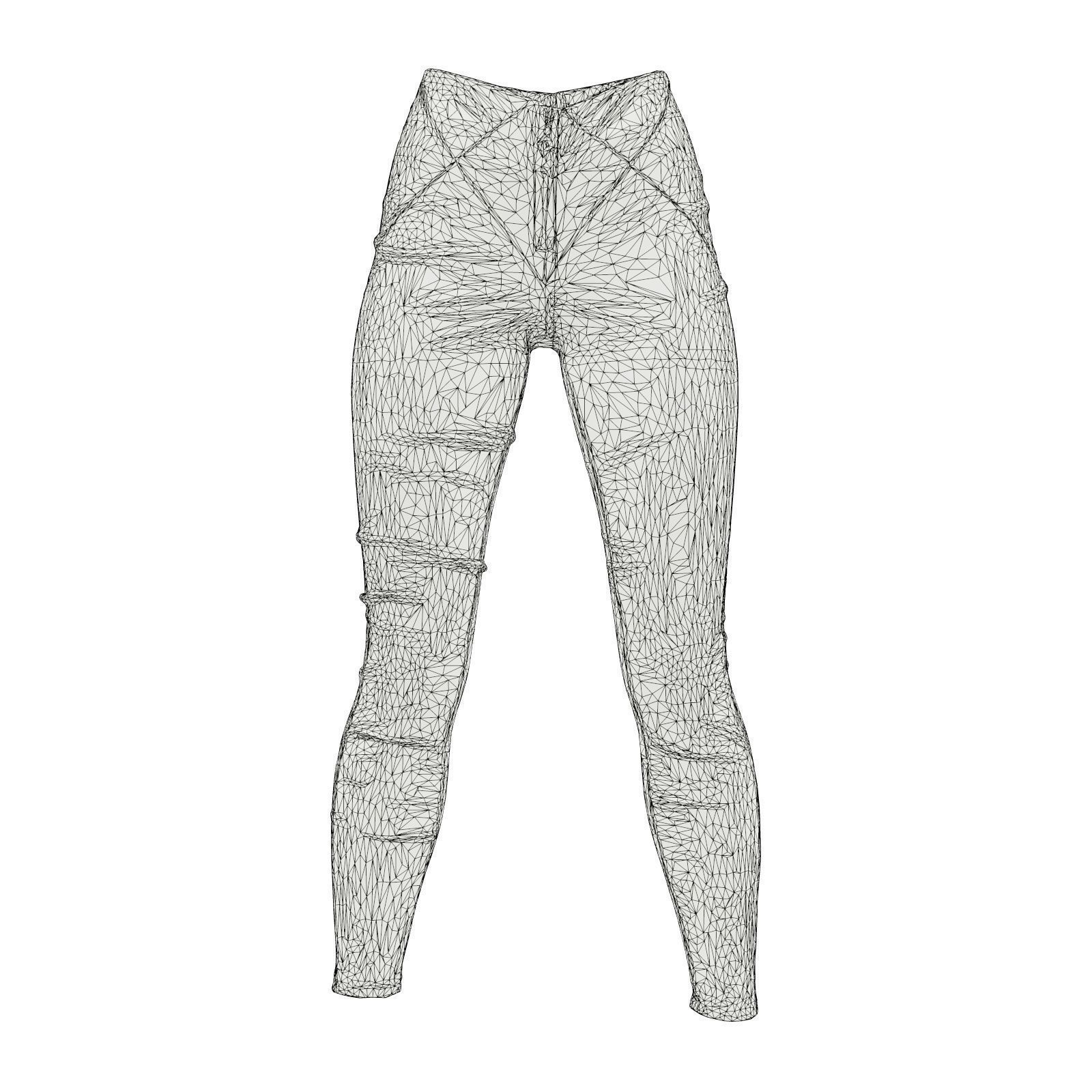 Cross Stitched Leggings 3D model_8