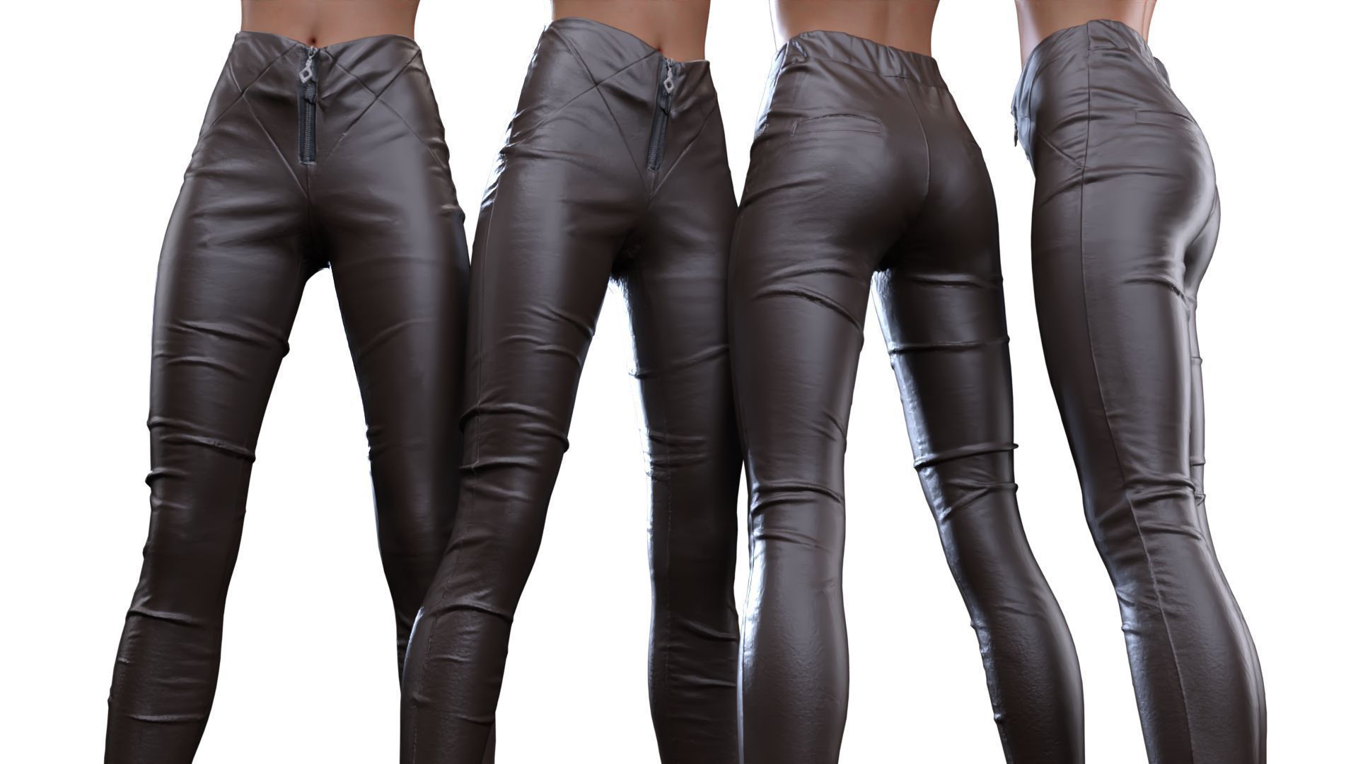 Cross Stitched Leggings 3D model_17