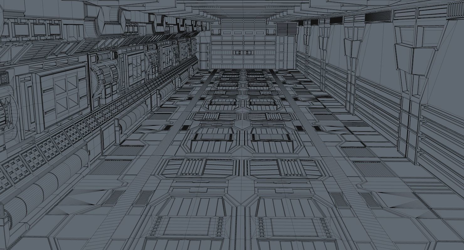 Sci Fi Interior  3D model_10