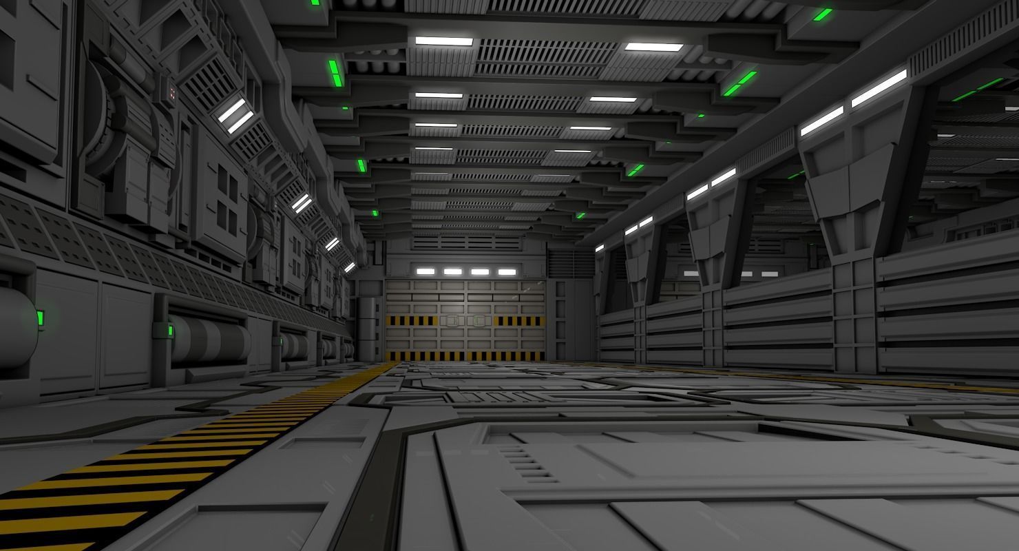 Sci Fi Interior  3D model_2