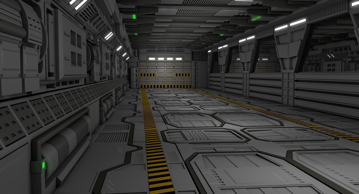 Sci Fi Interior  3D model_4
