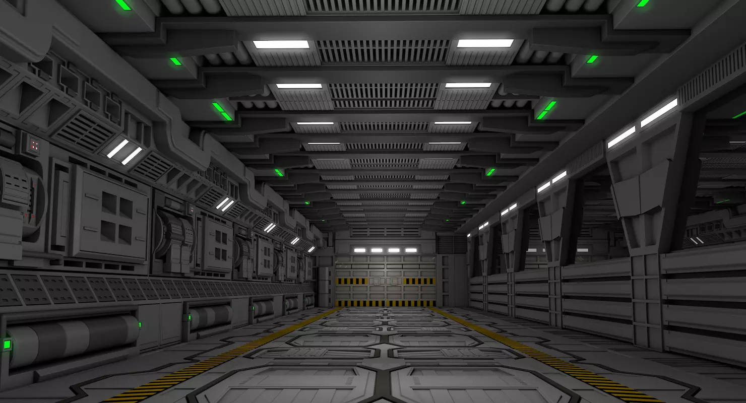 Sci Fi Interior  3D model_0
