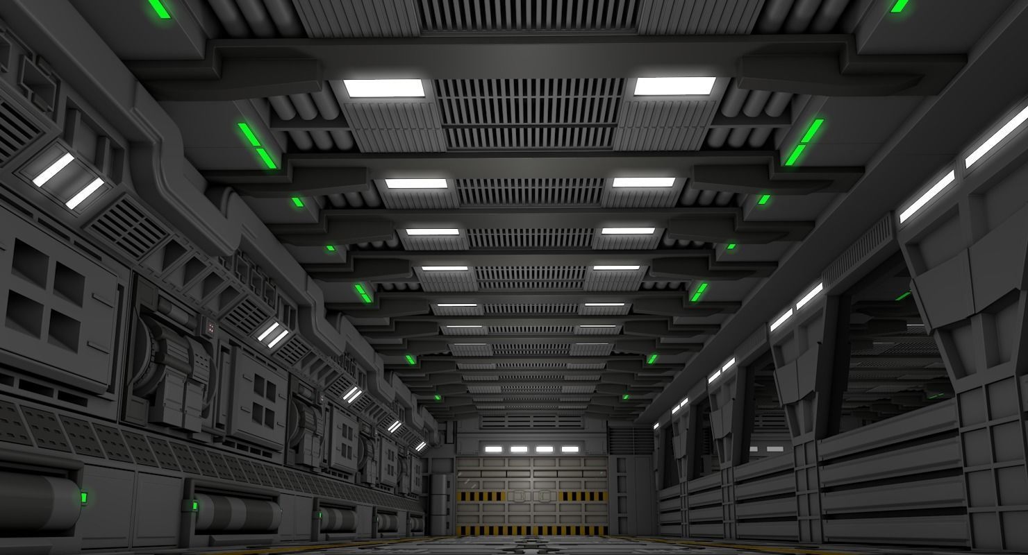 Sci Fi Interior  3D model_5