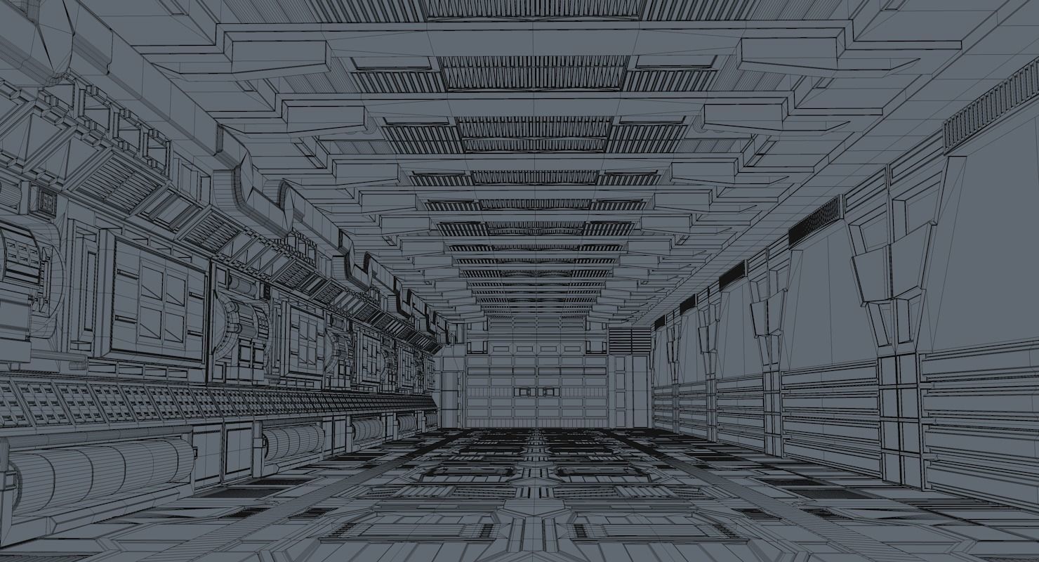 Sci Fi Interior  3D model_9