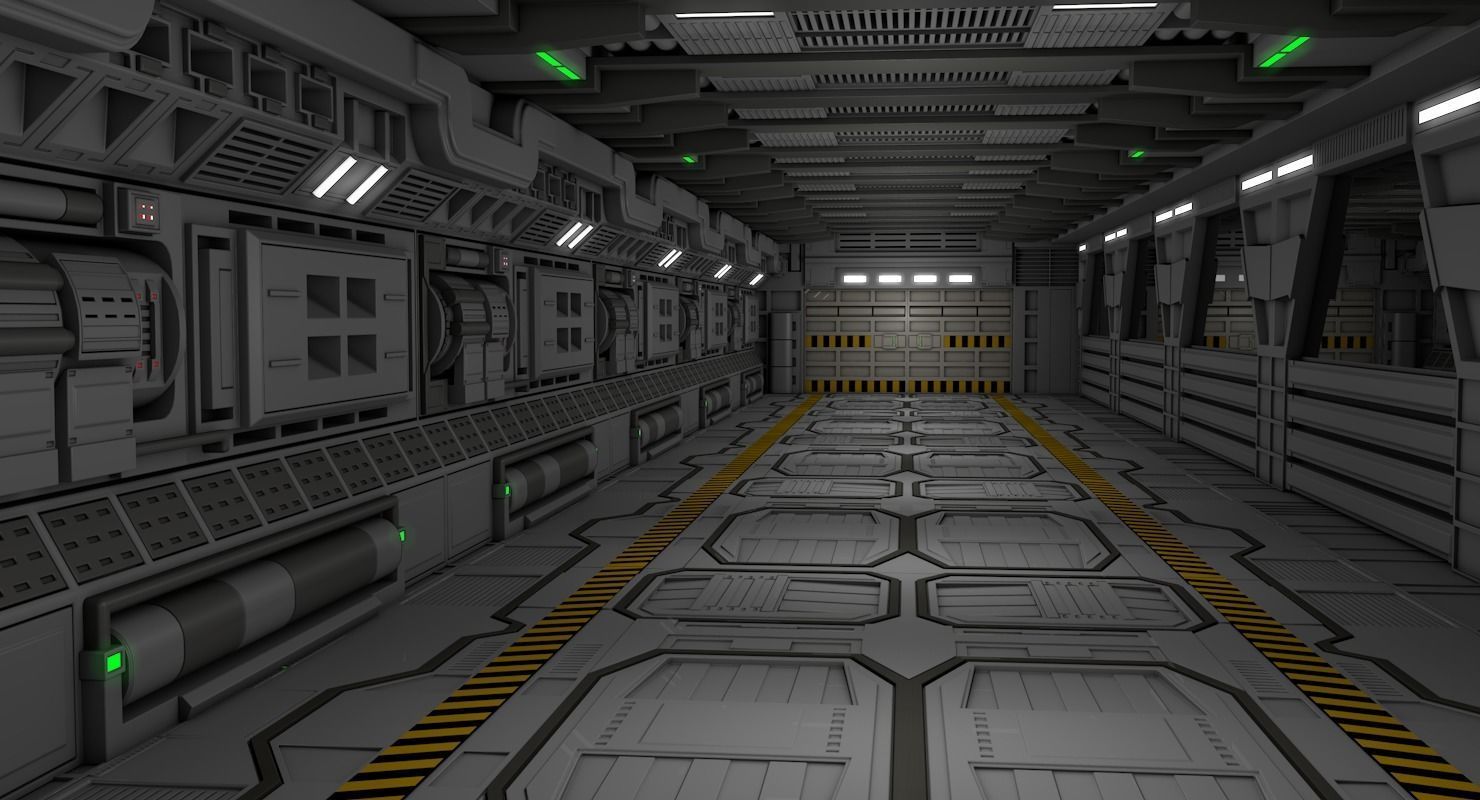 Sci Fi Interior  3D model_3