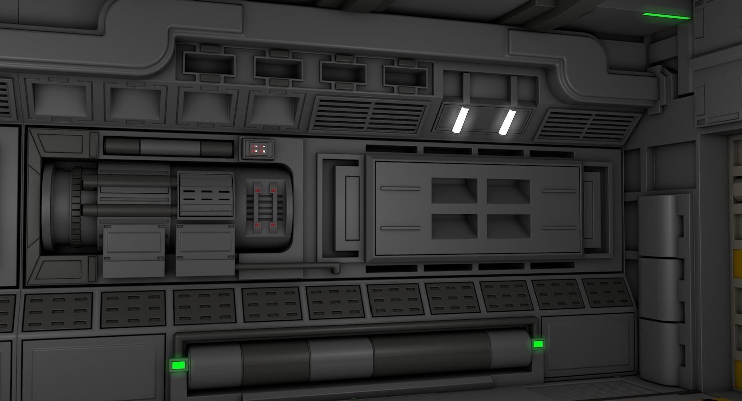 Sci Fi Interior  3D model_8