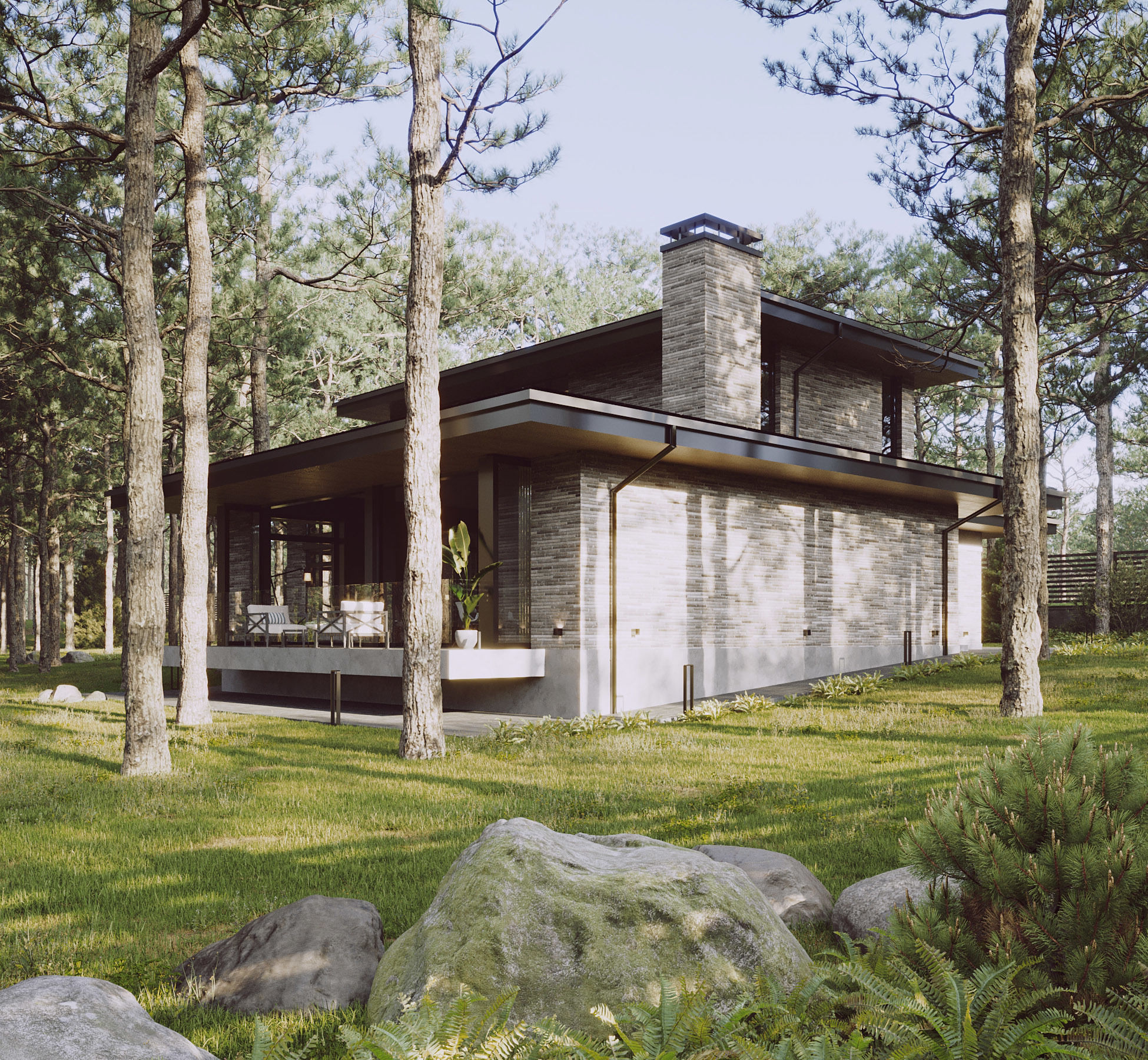 Build021 modern house 3D model_3