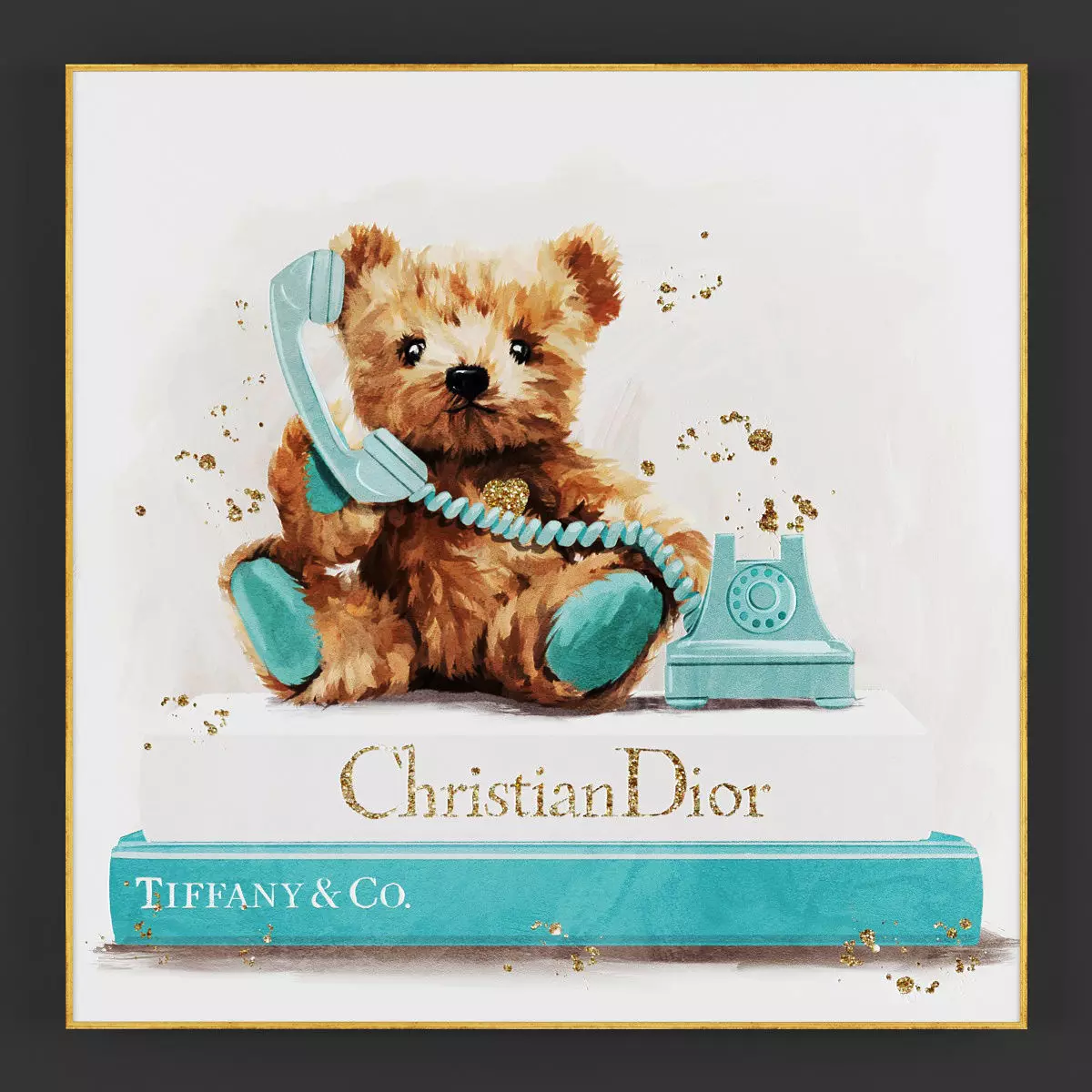 Pictures167 christian dior teddy bear Low-poly 3D model_0