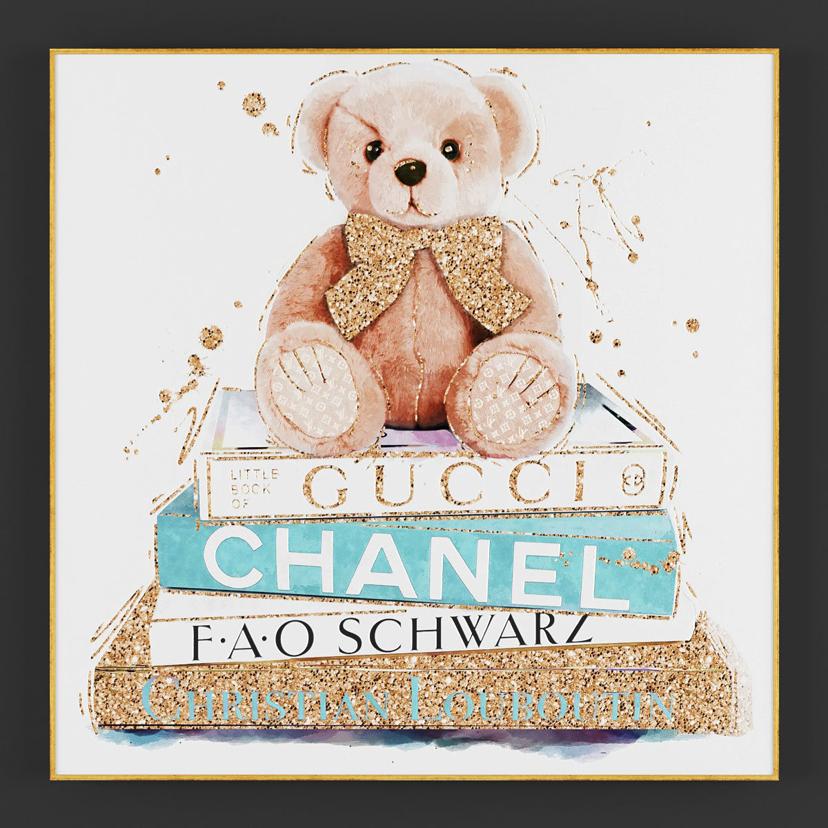 Pictures167 christian dior teddy bear Low-poly 3D model_2