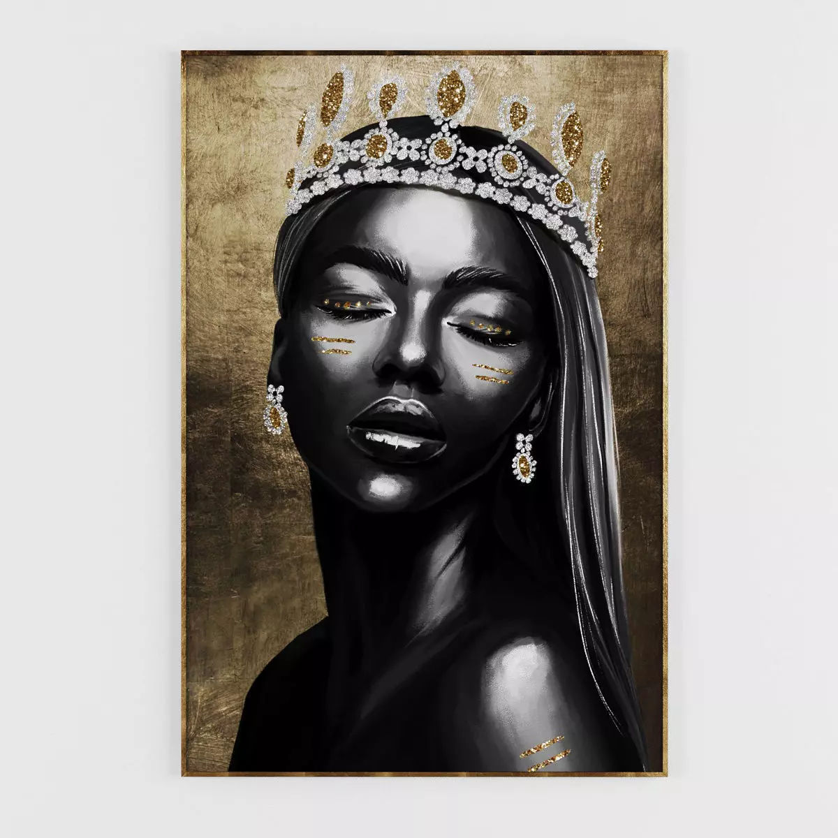 Pictures168 gucci girl in hat with daisies Low-poly 3D model_0