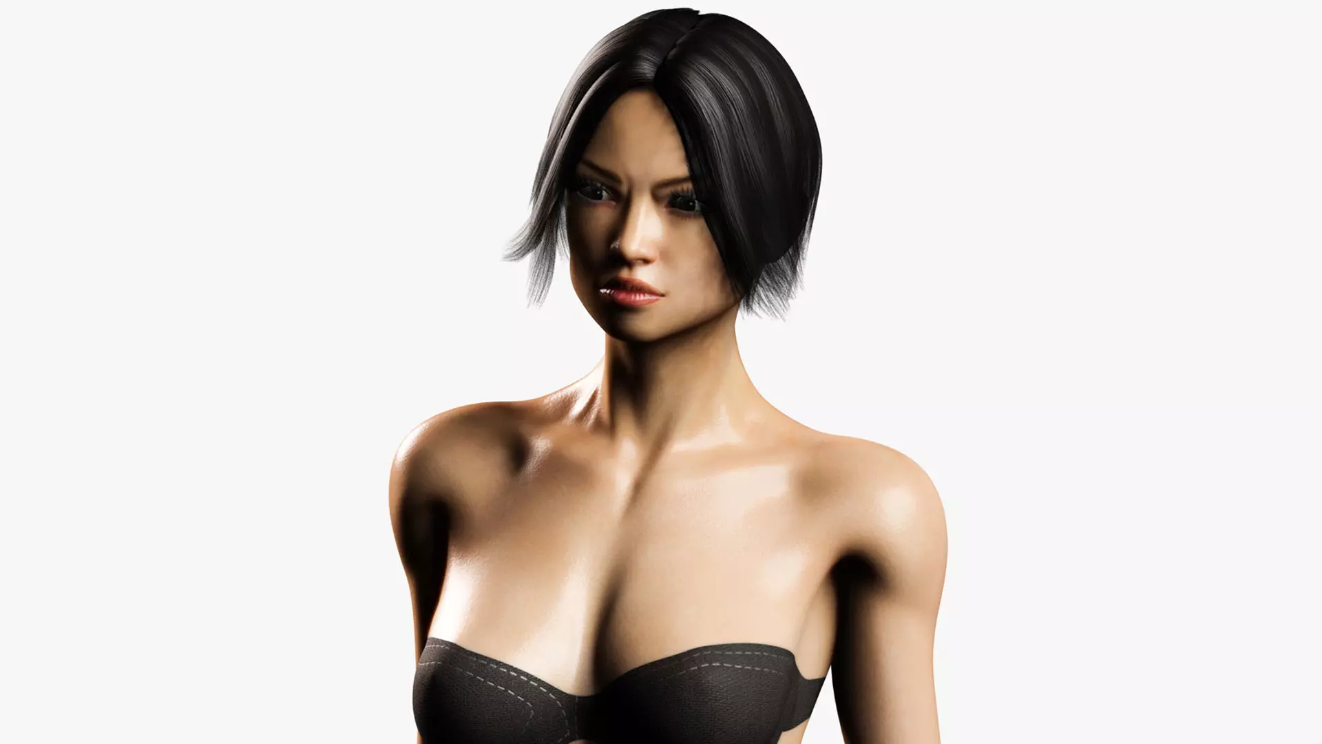 Rigged ORIENTAL ASIAN Female 3D model_0