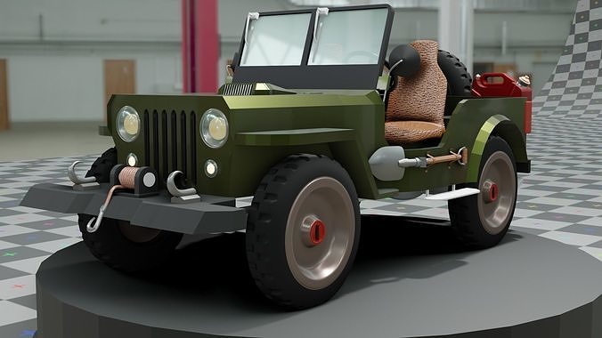 Jeep 1950 Model - M38 Pubg Jeep 3D model