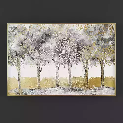 Pictures175 gold and painting of trees