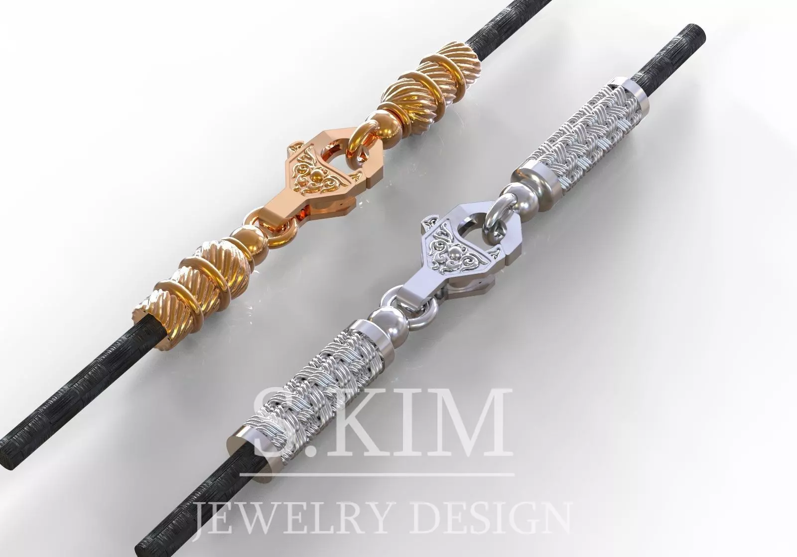 Bracelet inserts for lace 3D print model_0