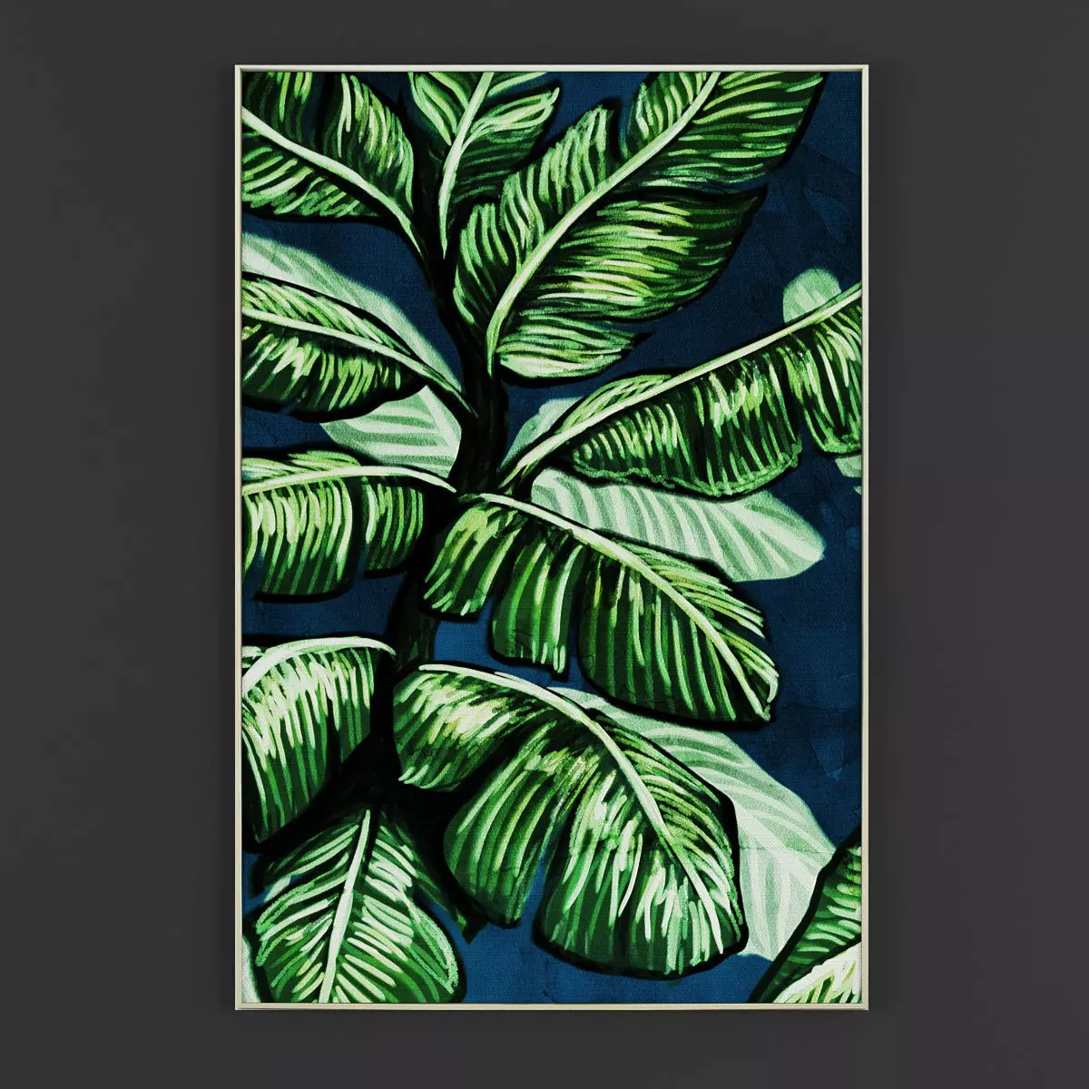 Pictures176 magnolia wall art Low-poly 3D model_0