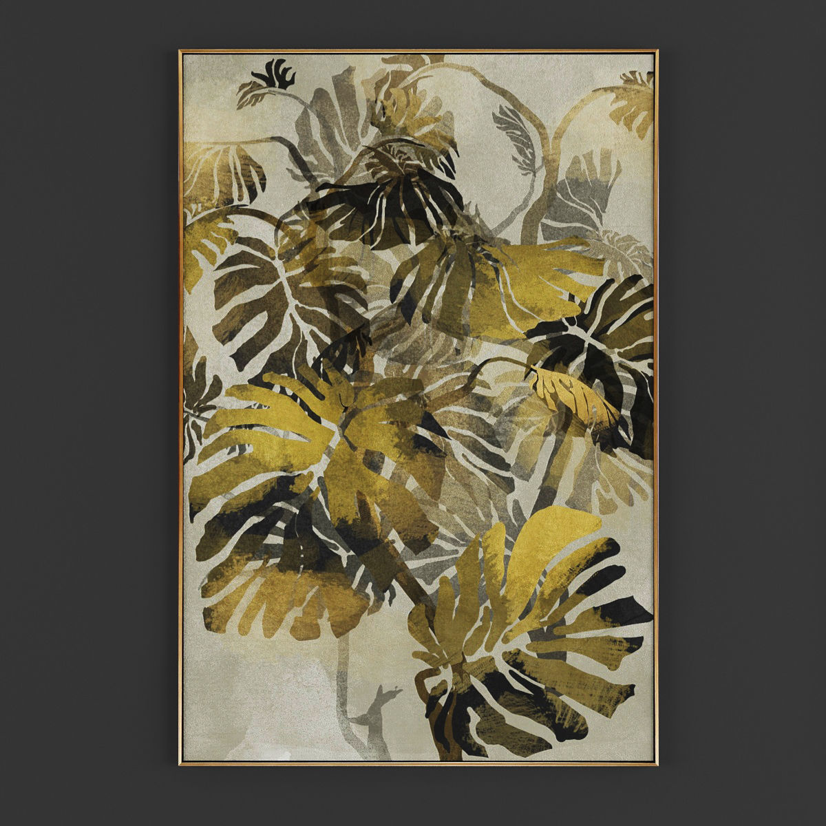 Pictures176 magnolia wall art Low-poly 3D model_3