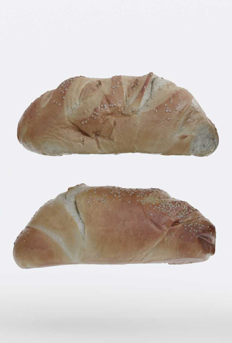 Sesame Bread Photogrammetry 3D model_5