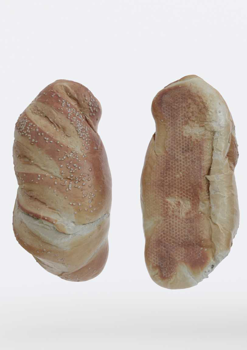 Sesame Bread Photogrammetry 3D model_3