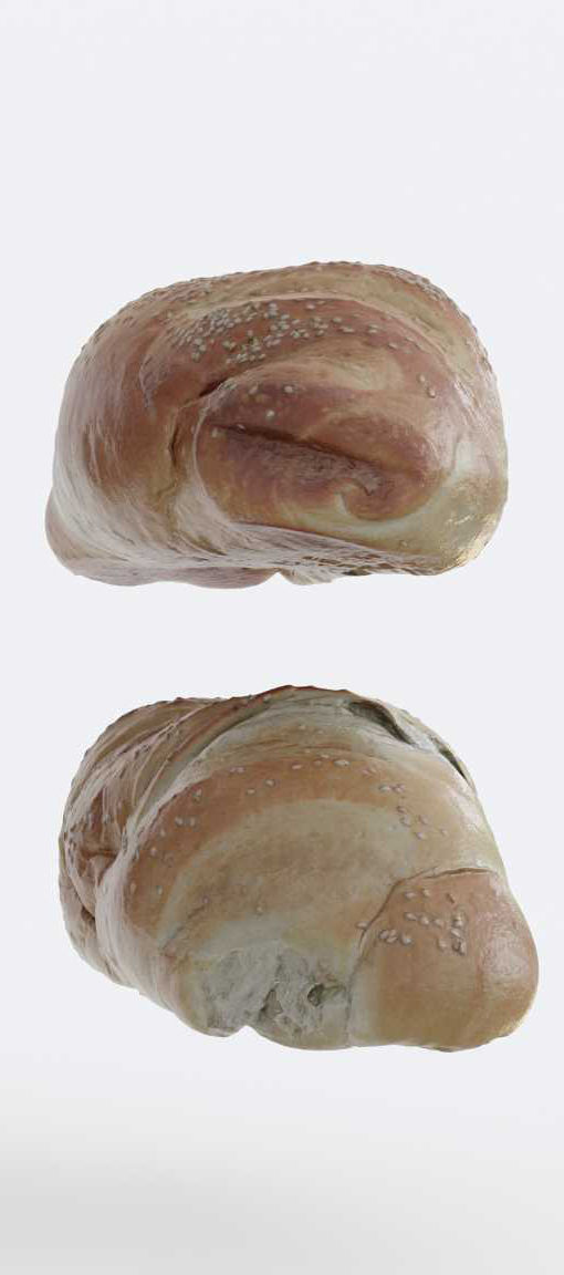 Sesame Bread Photogrammetry 3D model_7