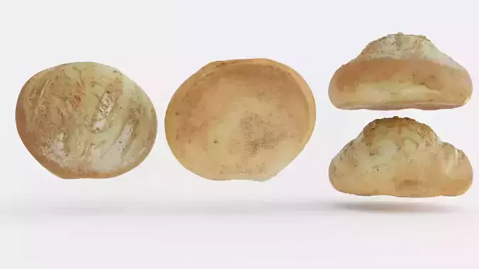 Bread with cheese Photogrammetry